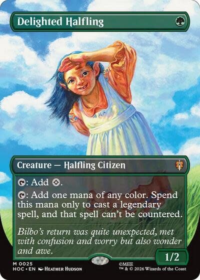 Delighted Halfling (Borderless) - 25 (Normal, M)