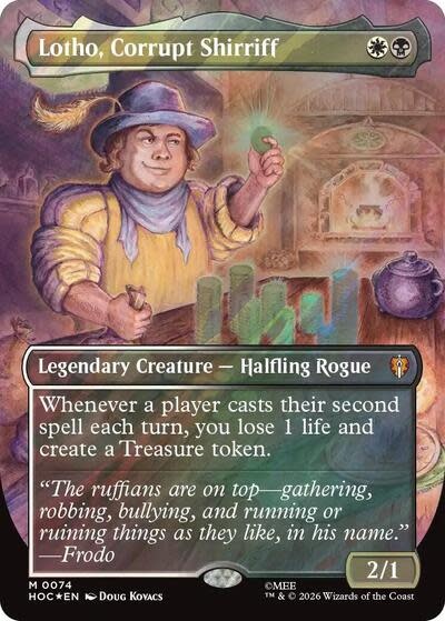 Lotho, Corrupt Shirriff (Borderless) (Surge Foil) - 74 (Foil, M)