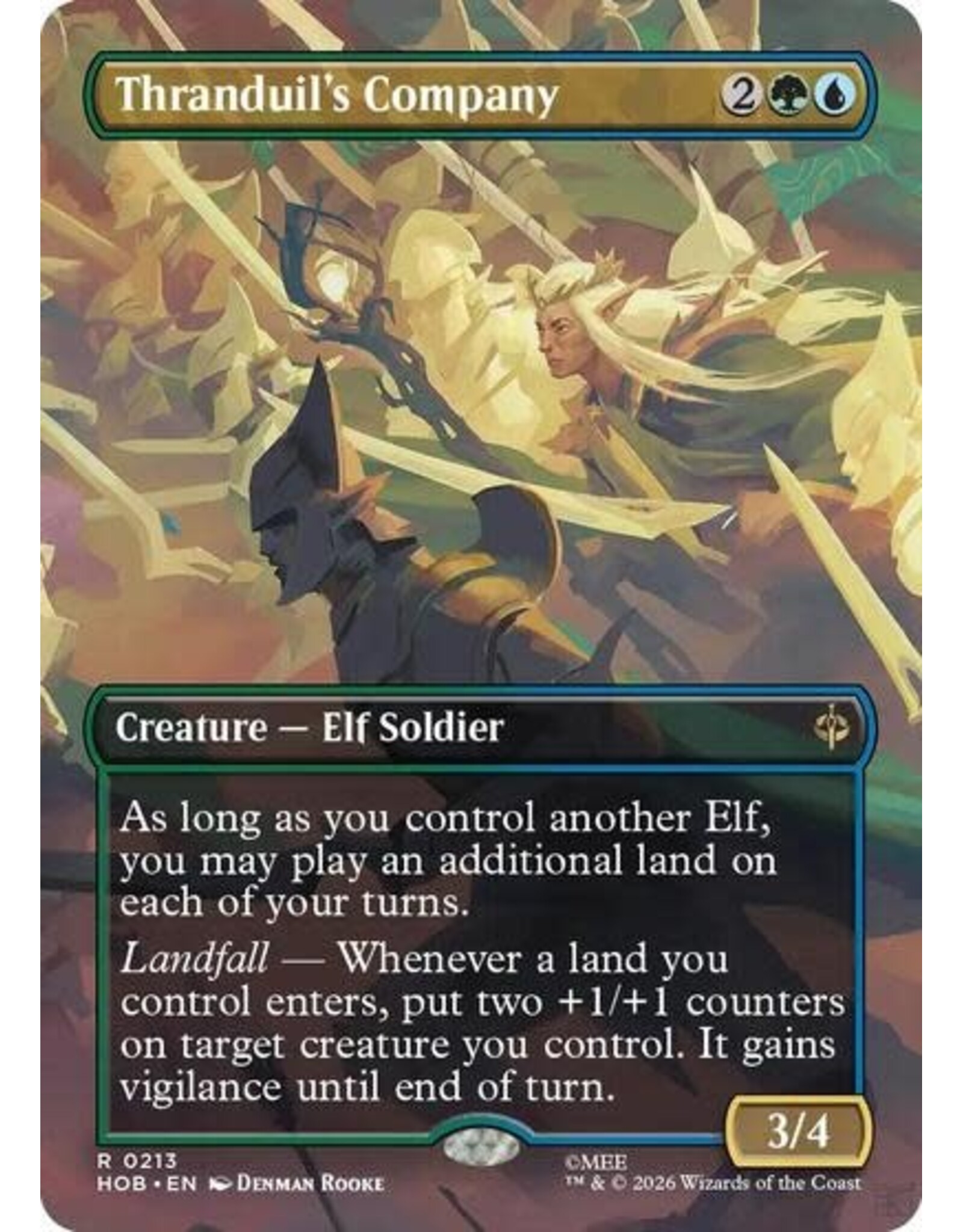 Thranduil's Company (Borderless) - 213 (Foil, R)