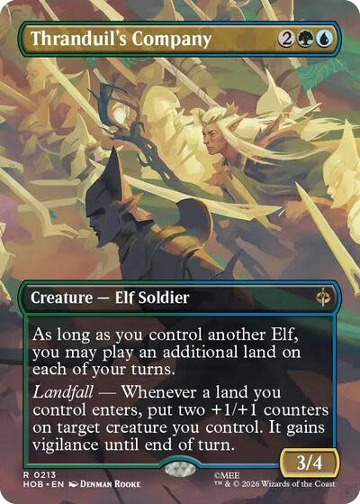 Thranduil's Company (Borderless) - 213 (Foil, R)