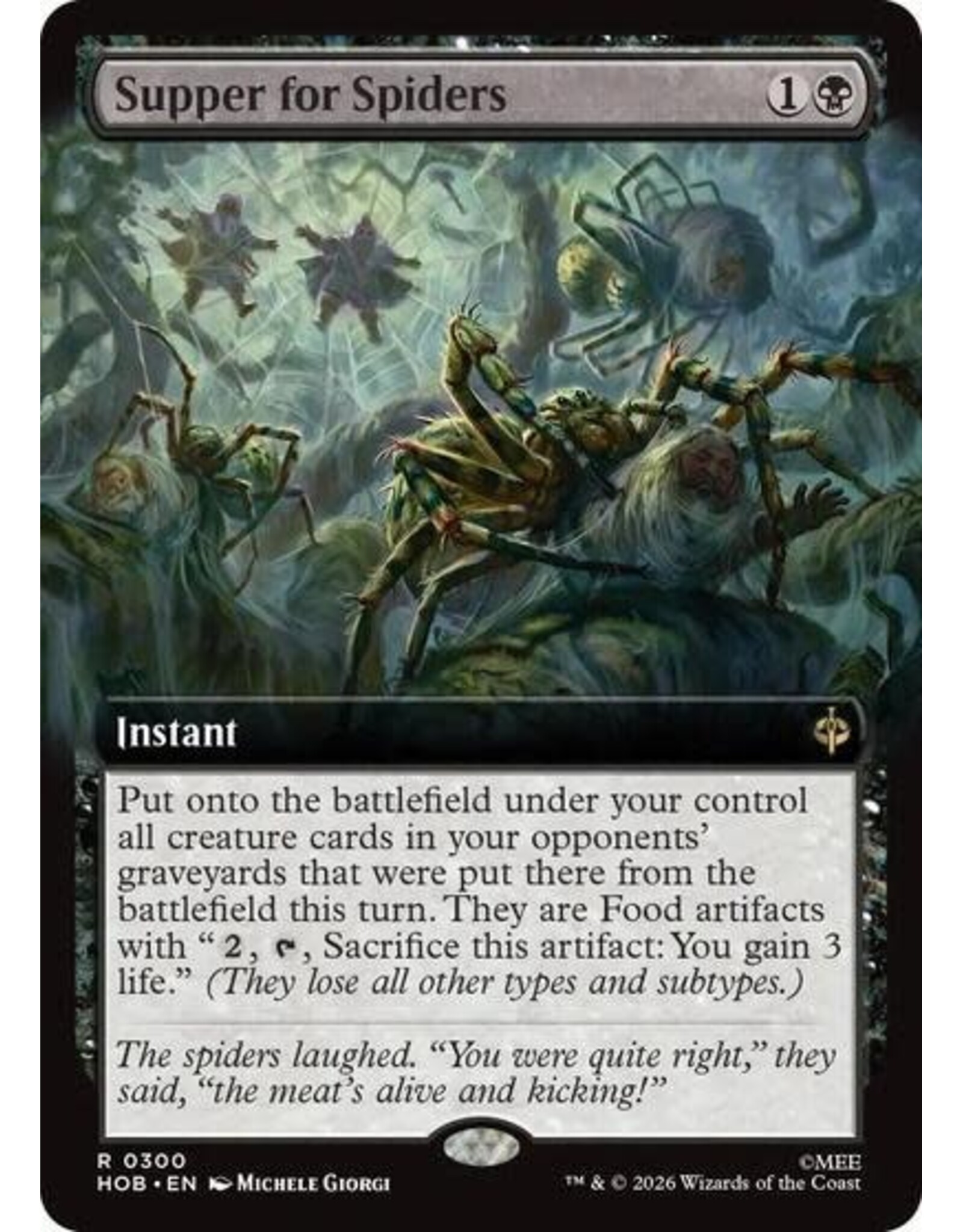 Supper for Spiders (Extended Art) - 300 (Foil, R)