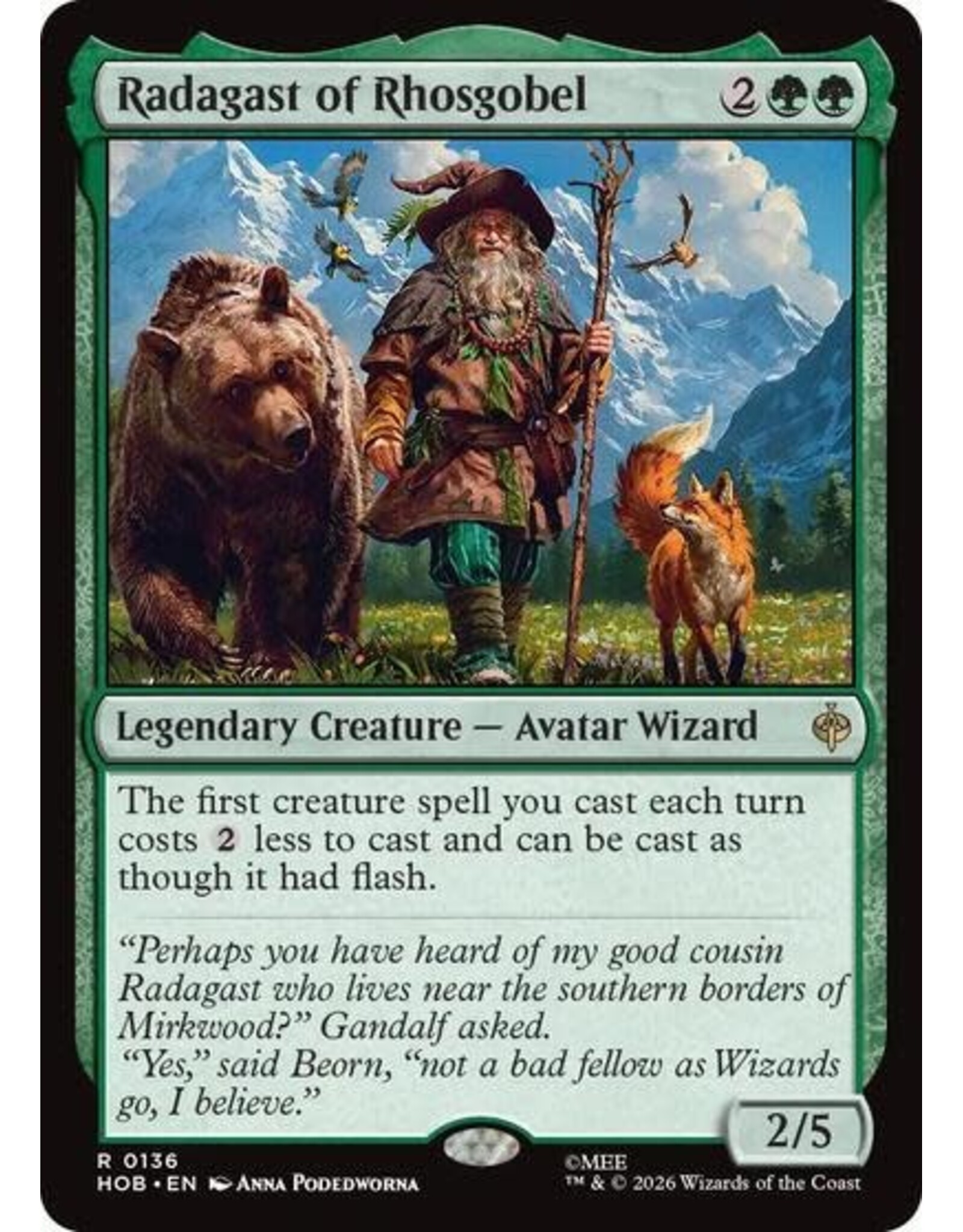 Radagast of Rhosgobel - 136 (Foil, R)