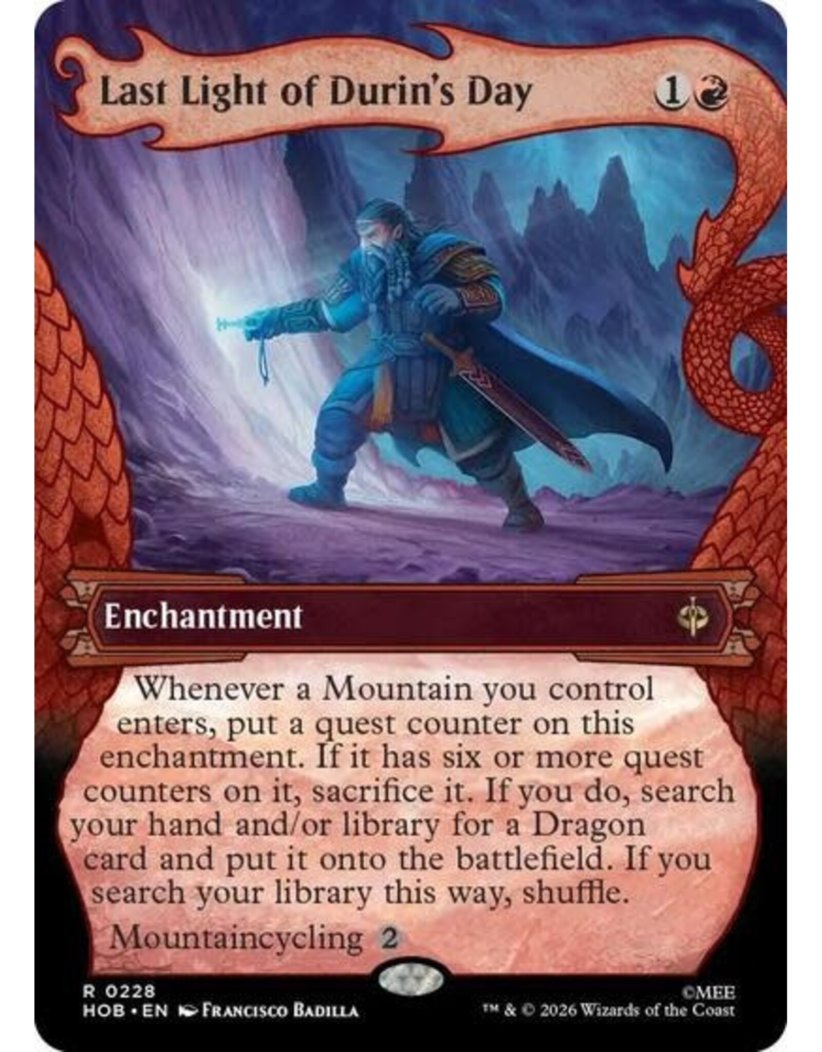 Last Light of Durin's Day (Showcase) - 228 (Foil, R)