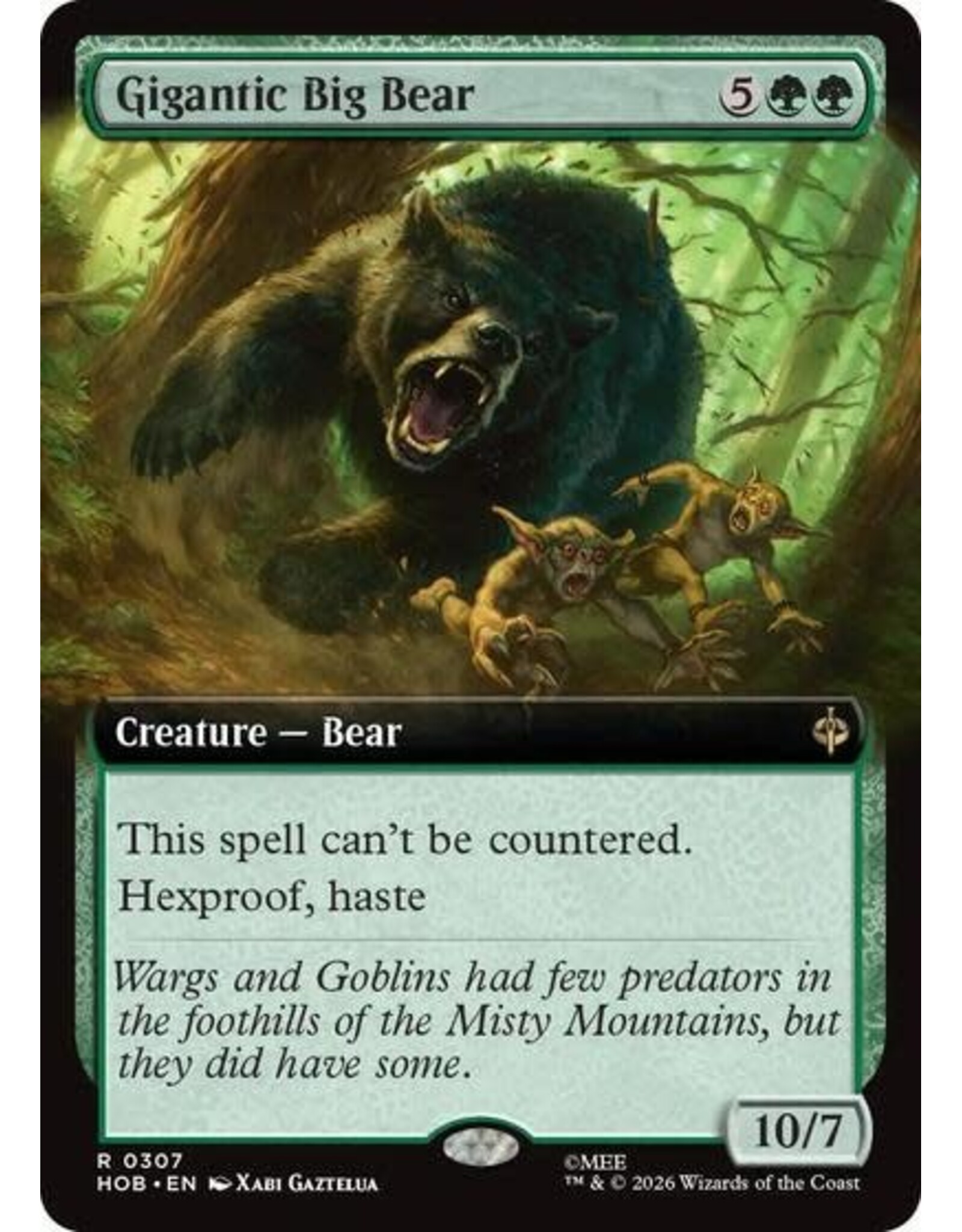 Gigantic Big Bear (Extended Art) - 307 (Foil, R)