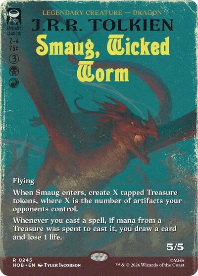 Smaug, Wicked Worm (Borderless) - 245 (Normal, R)