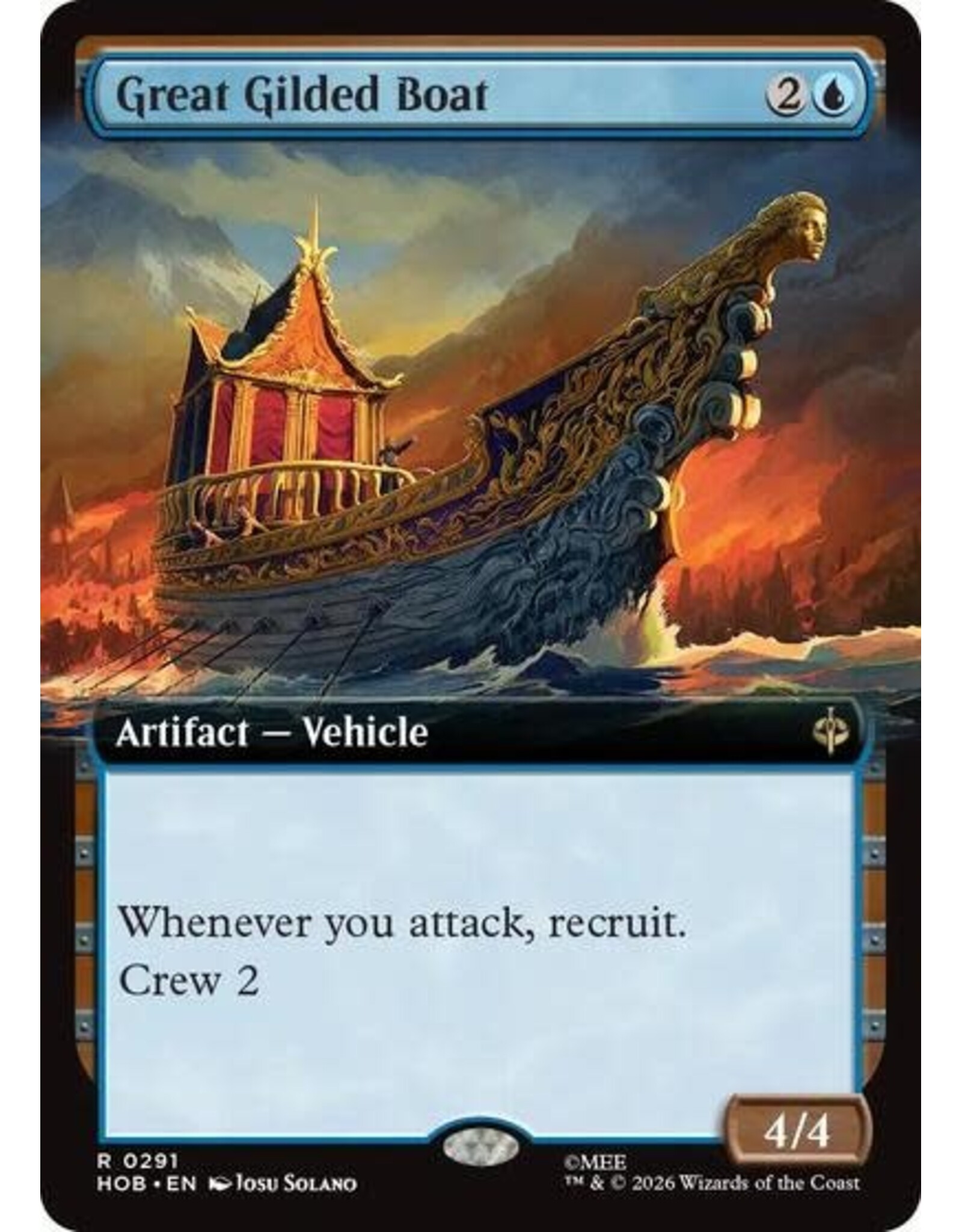 Great Gilded Boat (Extended Art) - 291 (Normal, R)