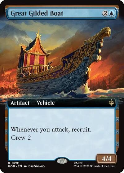 Great Gilded Boat (Extended Art) - 291 (Normal, R)