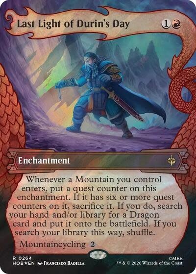 Last Light of Durin's Day (Showcase) (Surge Foil) - 264 (Foil, R)