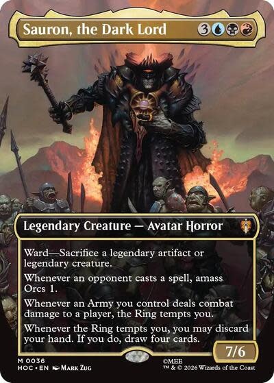 Sauron, the Dark Lord (Borderless) - 36 (Foil, M)