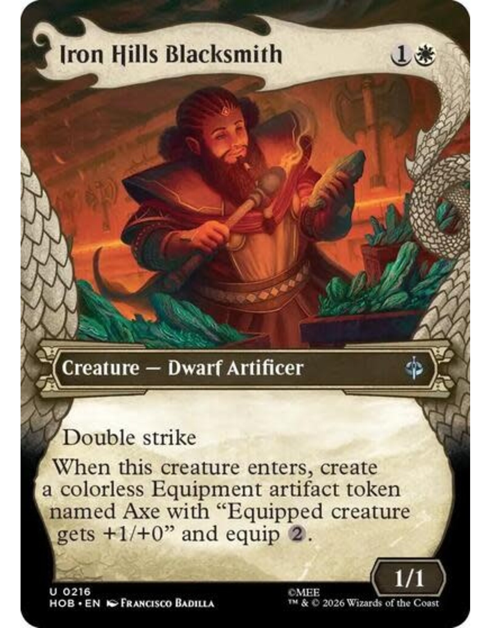 Iron Hills Blacksmith (Showcase) - 216 (Foil, U)