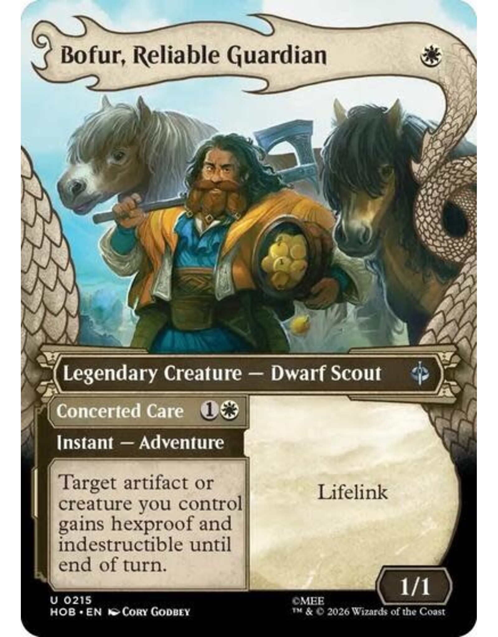 Bofur, Reliable Guardian (Showcase) - 215 (Foil, U)