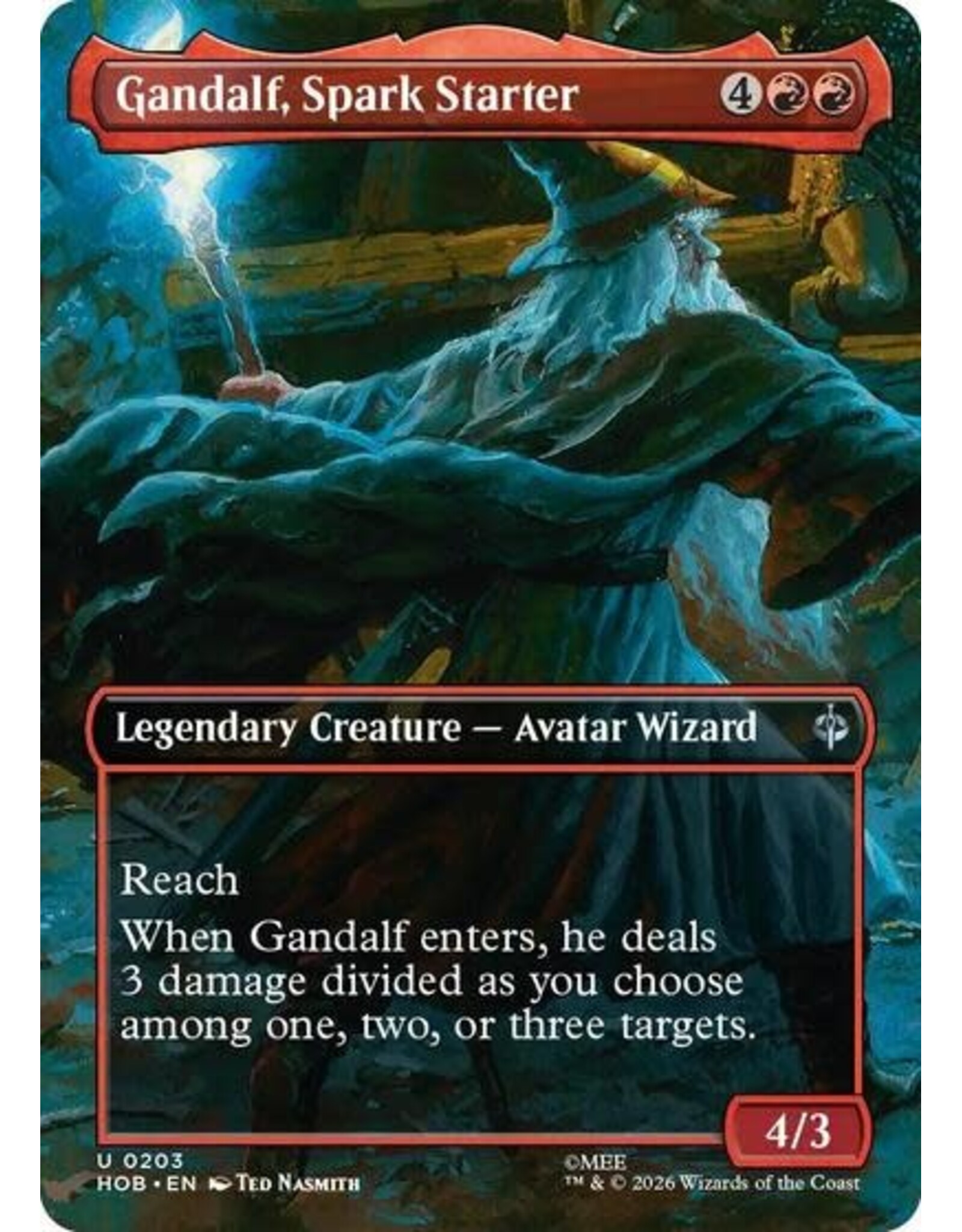 Gandalf, Spark Starter (Borderless) - 203 (Foil, U)