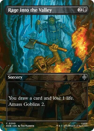 Rage into the Valley (Borderless) - 200 (Foil, C)