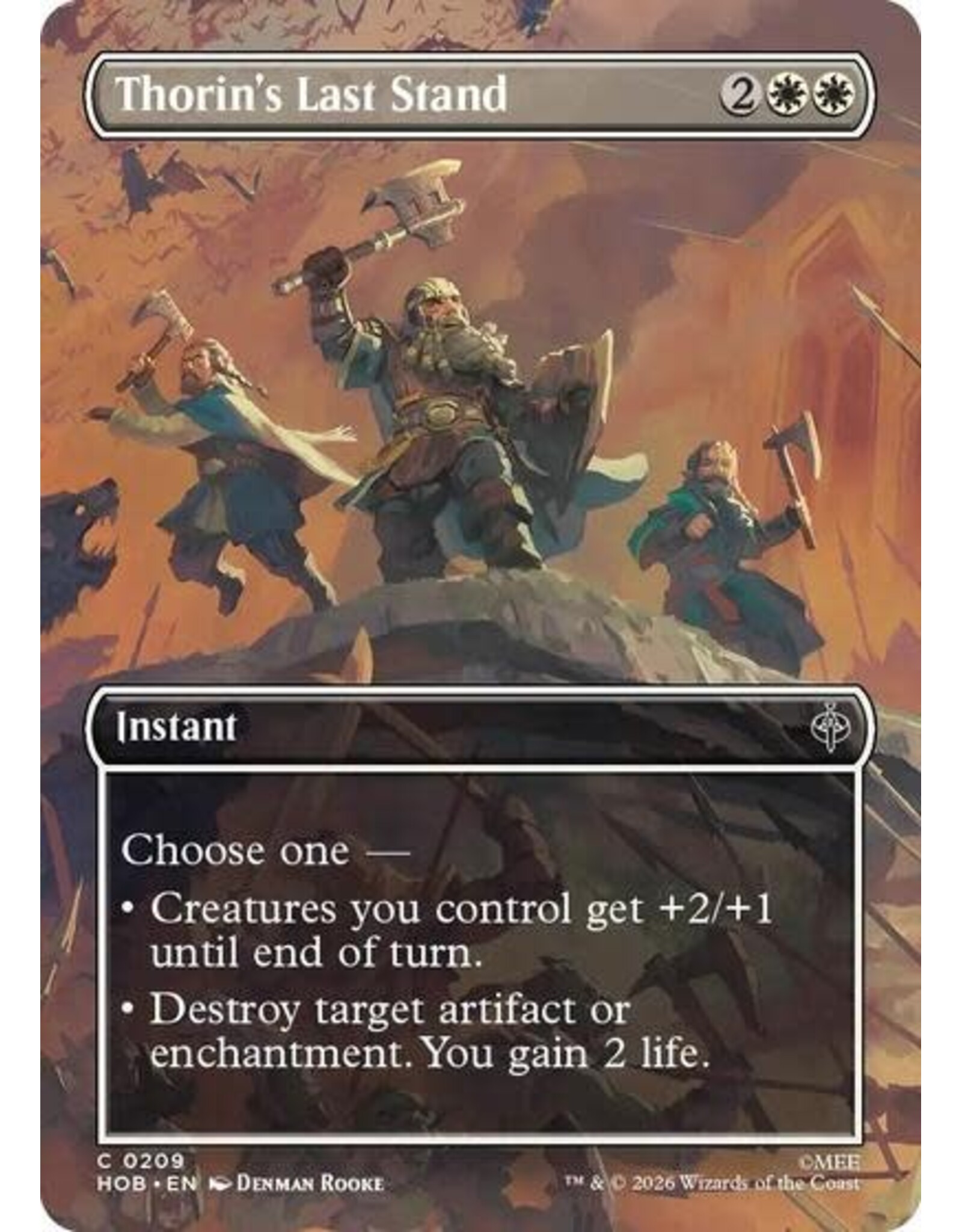 Thorin's Last Stand (Borderless) - 209 (Foil, C)