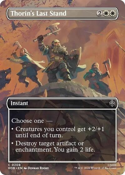 Thorin's Last Stand (Borderless) - 209 (Foil, C)