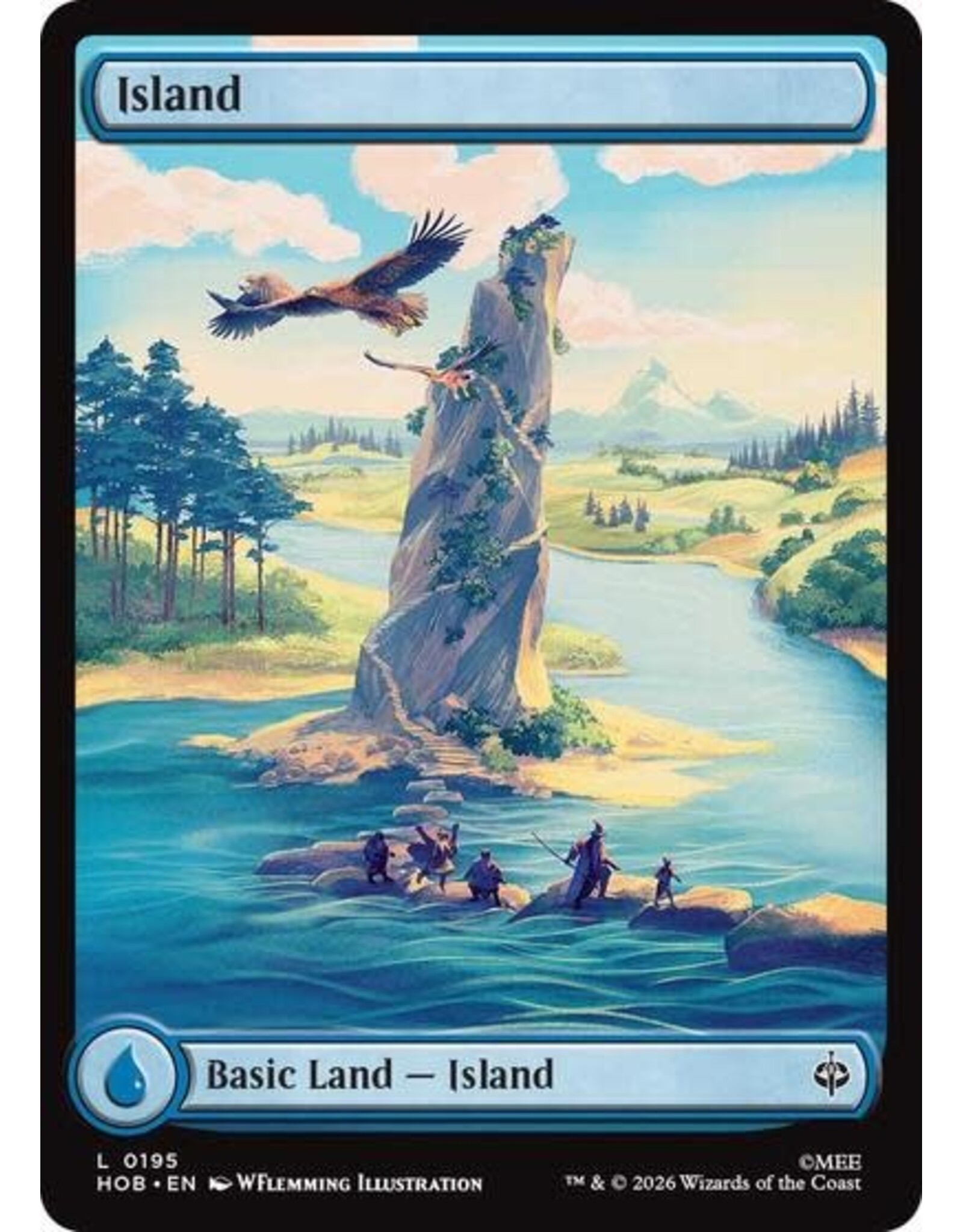 Island (0195) (Foil, L) (HOB)