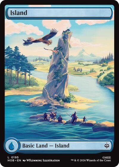 Island (0195) (Foil, L) (HOB)