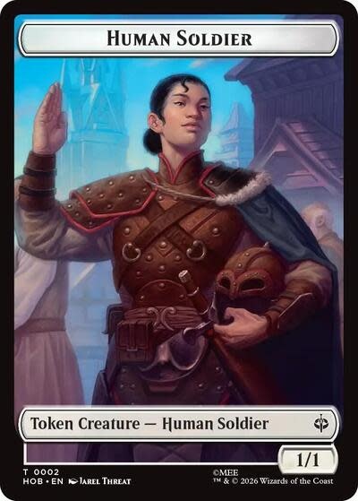 Human Soldier // Goblin Army (0004) Double-Sided Token - 2 // 4 (Foil, T)
