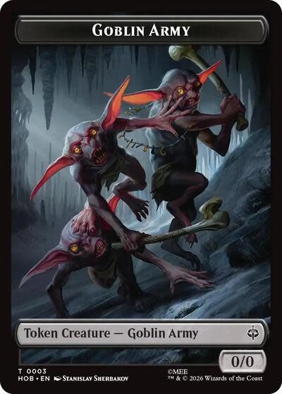 Goblin Army (0003) // Wolf Double-Sided Token - 3 // 9 (Foil, T)