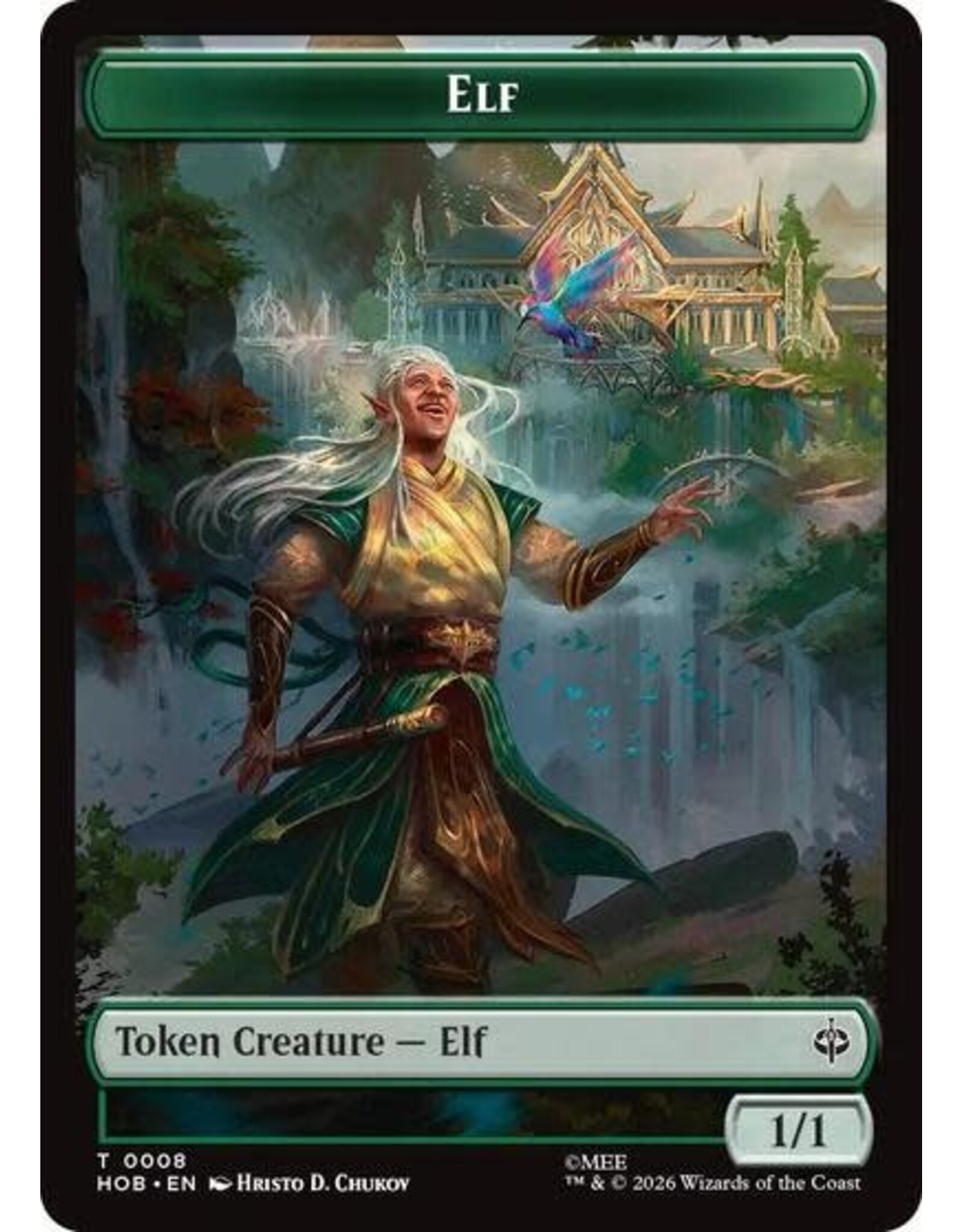 Elf // Treasure (0013) Double-Sided Token - 8 // 13 (Foil, T)