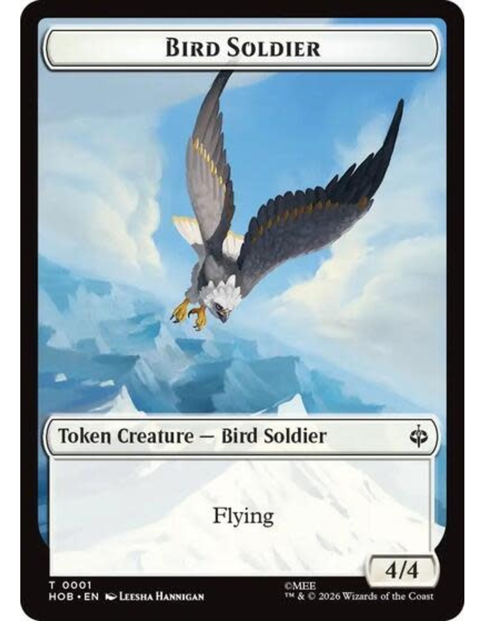 Bird Soldier // Axe Double-Sided Token - 1 // 10 (Foil, T)