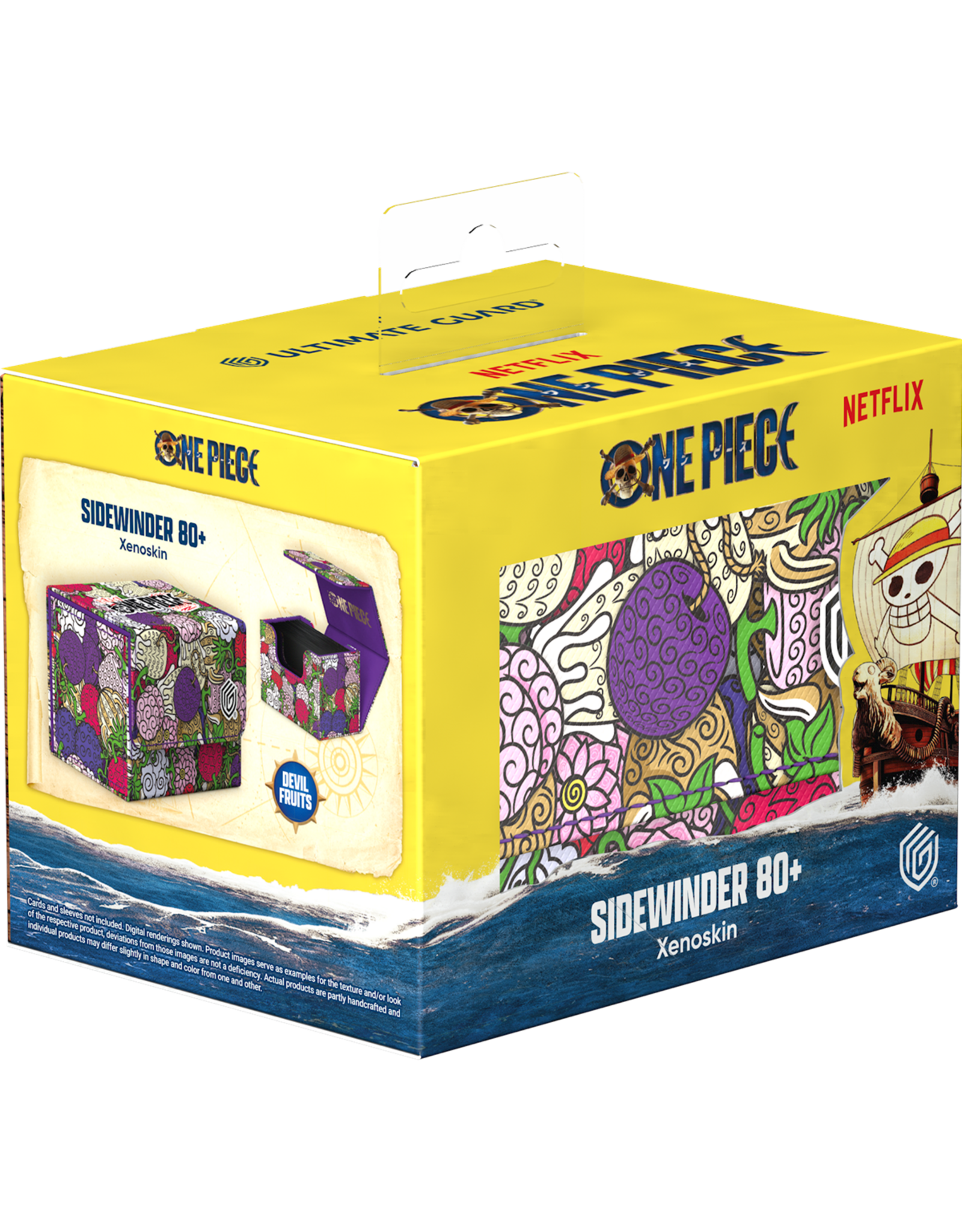 Ultimate Guard Sidewinder: One Piece Deck Case (80+, Xenoskin) [Devil Fruit Pattern]
