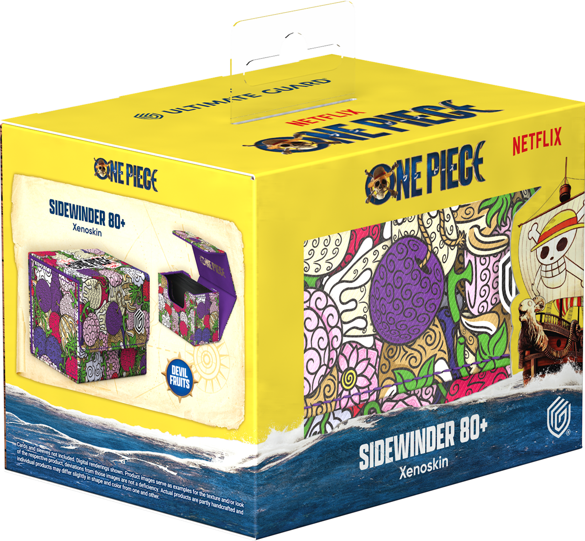 Ultimate Guard Sidewinder: One Piece Deck Case (80+, Xenoskin) [Devil Fruit Pattern]