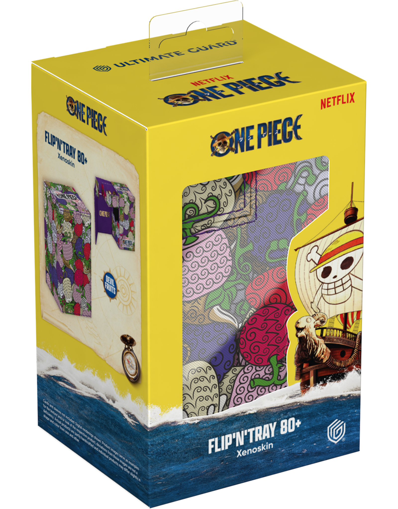 Ultimate Guard One Piece - Flip N Tray Deck Case (80+, Xenoskin) [Devil Fruit Pattern]