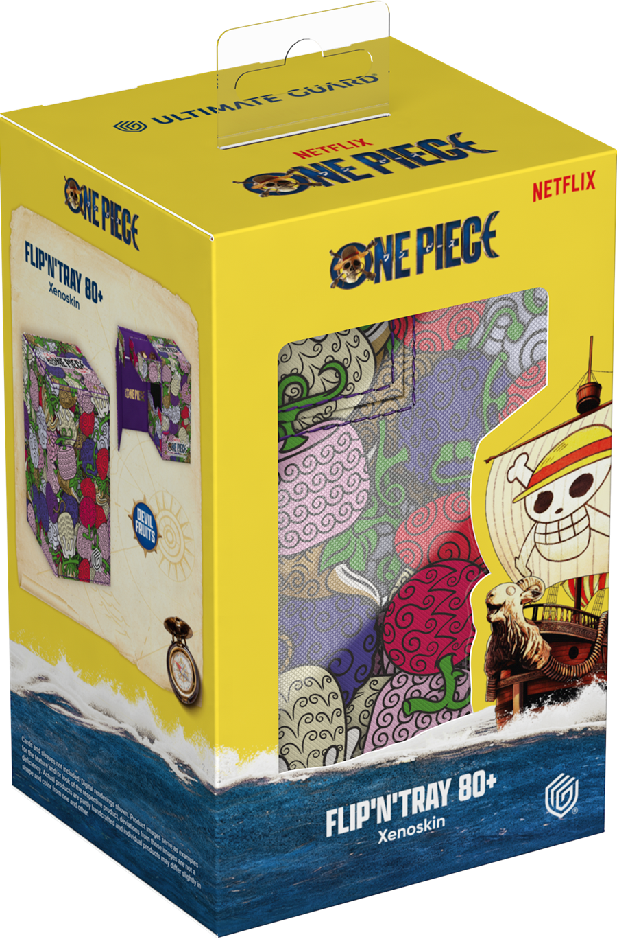 Ultimate Guard One Piece - Flip N Tray Deck Case (80+, Xenoskin) [Devil Fruit Pattern]