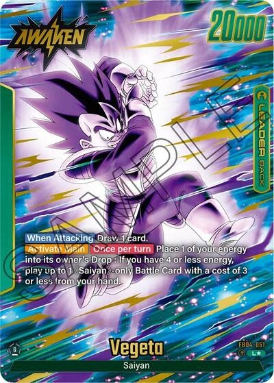 Vegeta - FB04-051 (Alternate Art) (Holofoil, Leader)