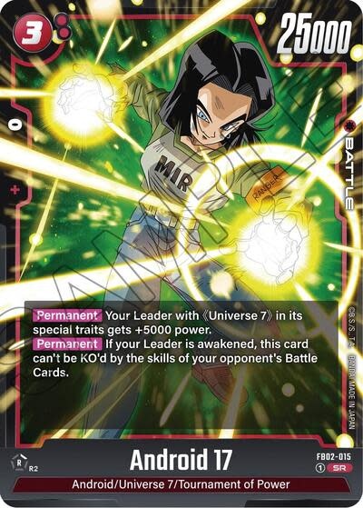Android 17 - FB02-015 (Holofoil, Super Rare) (LP)