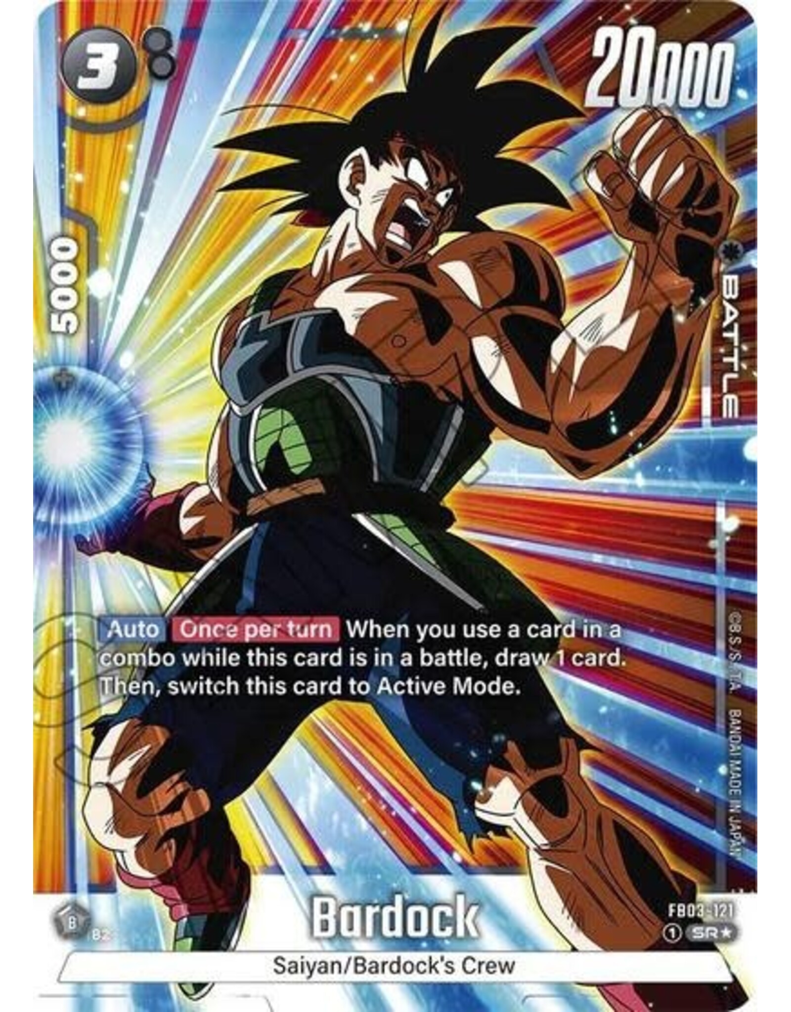 Bardock (Alternate Art) - FB03-121 (Holofoil, Super Rare)