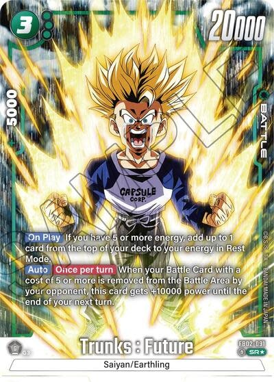 Trunks : Future - FB02-091 (Alternate Art) (Holofoil, Super Rare)