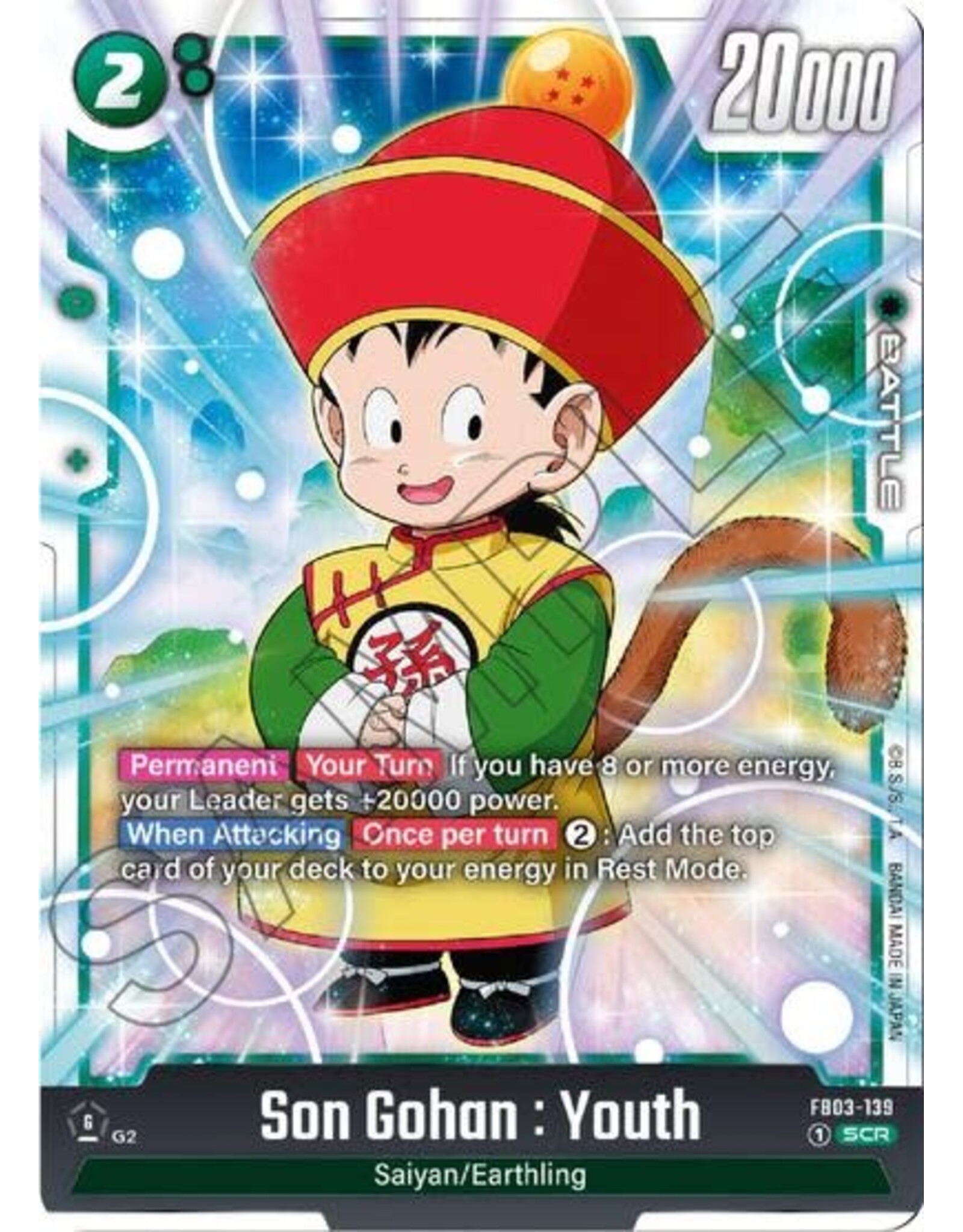 Son Gohan : Youth - FB03-139 (Holofoil, Secret Rare)