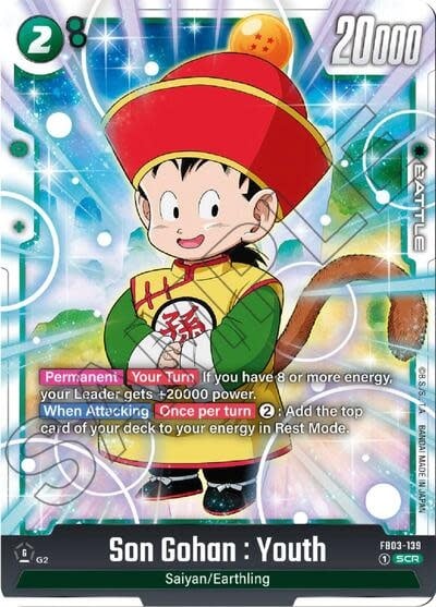Son Gohan : Youth - FB03-139 (Holofoil, Secret Rare)