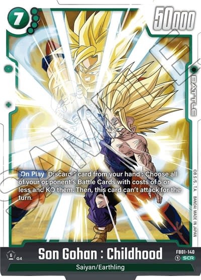 Son Gohan : Childhood - FB01-140 (Holofoil, Secret Rare) (FB01) (LP)