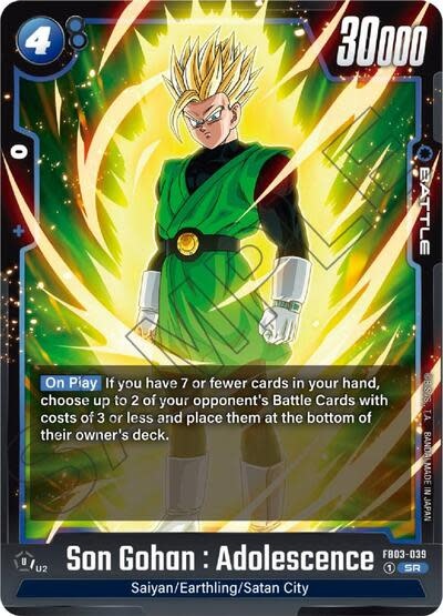 Son Gohan : Adolescence - FB03-039 (Holofoil, Super Rare)