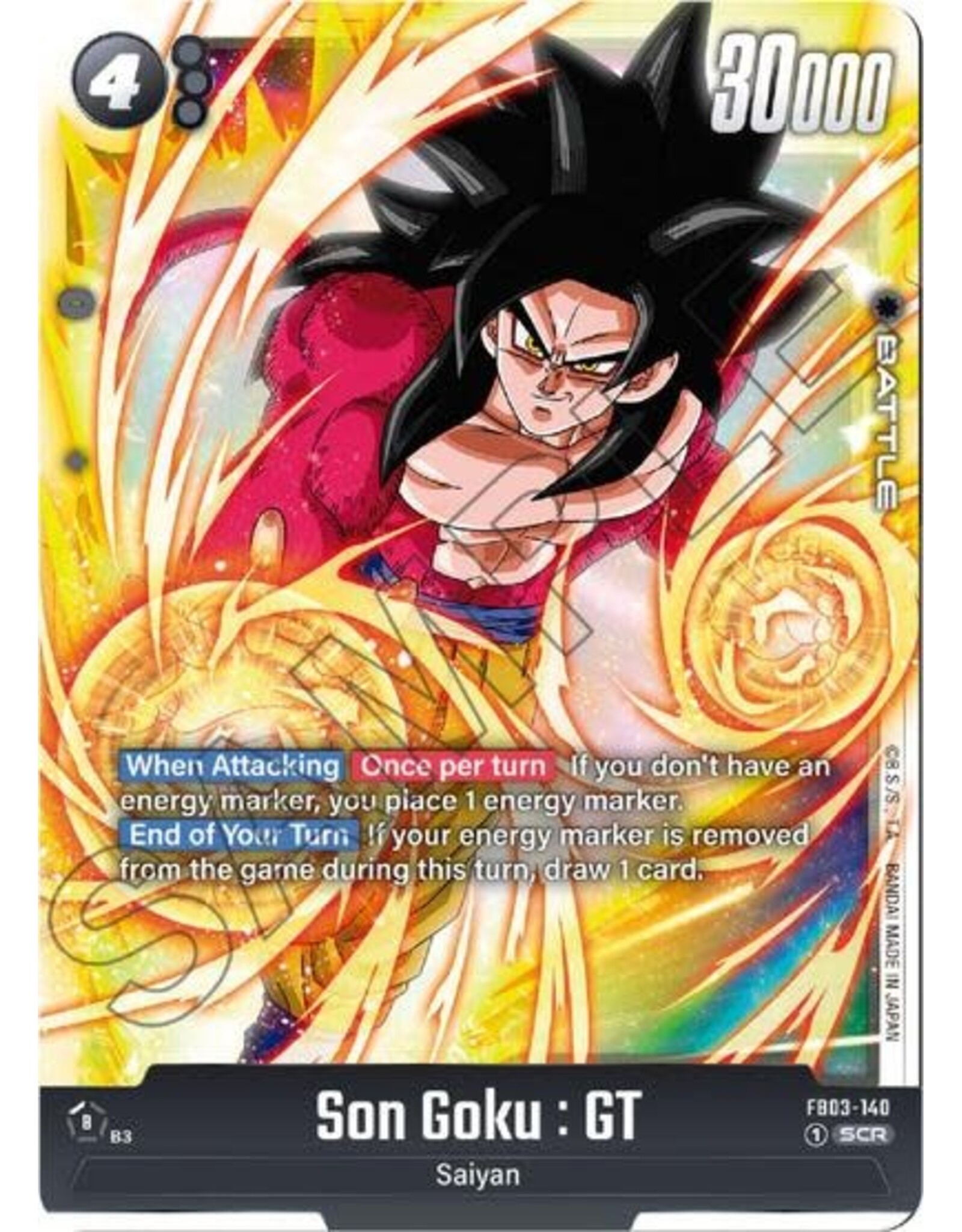 Son Goku : GT - FB03-140 (Holofoil, Secret Rare)