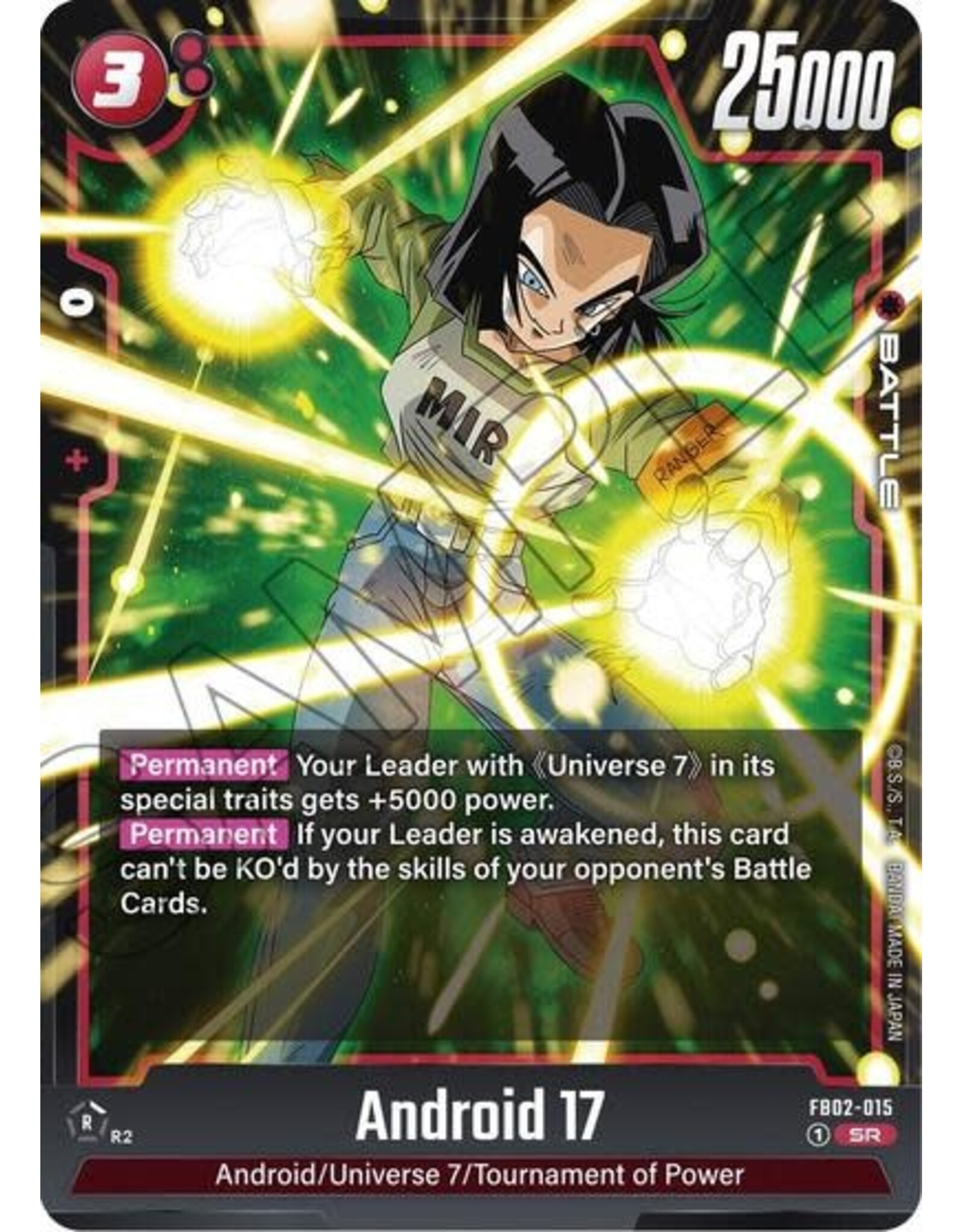 Android 17 - FB02-015 (Holofoil, Super Rare) (LP)