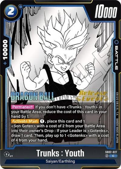 Trunks : Youth (Release Event) - SB02-027 (Holofoil, Common)