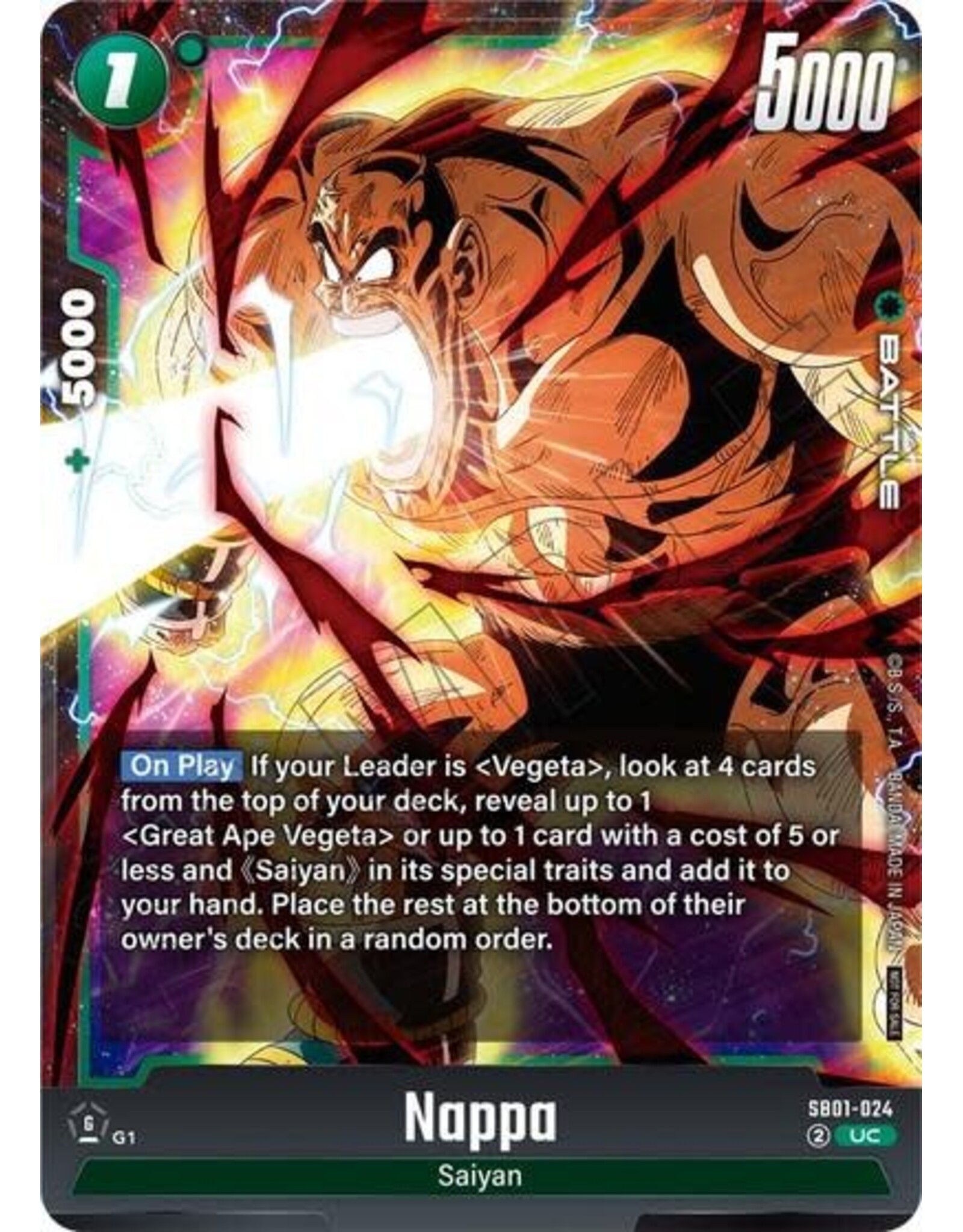 Nappa (Limited Pack 02) (Promo) - SB01-024 (Normal, Uncommon)