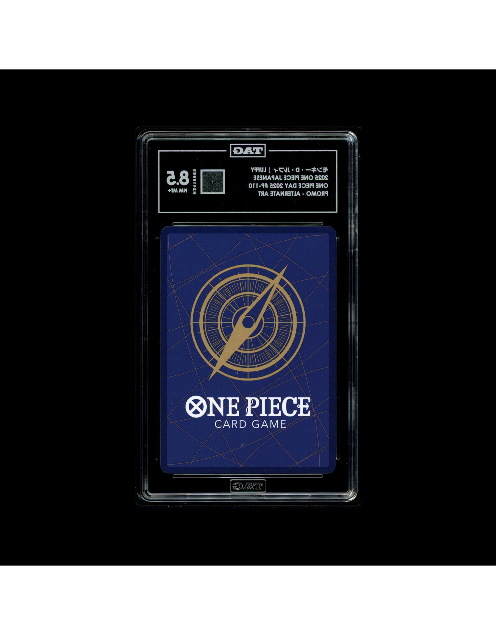 Monkey.D.Luffy (2025 One Piece Day) (Promo) - P-110 (Foil, PR) (TAG 8.5, NM MT+)
