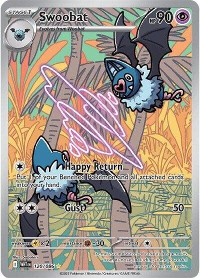 Swoobat - 120/086 - 120/086 (Holofoil, Illustration Rare)