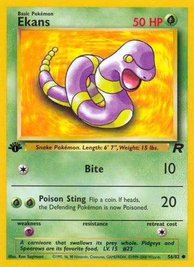 Ekans - 56/82 (Unlimited, Common) (MP)