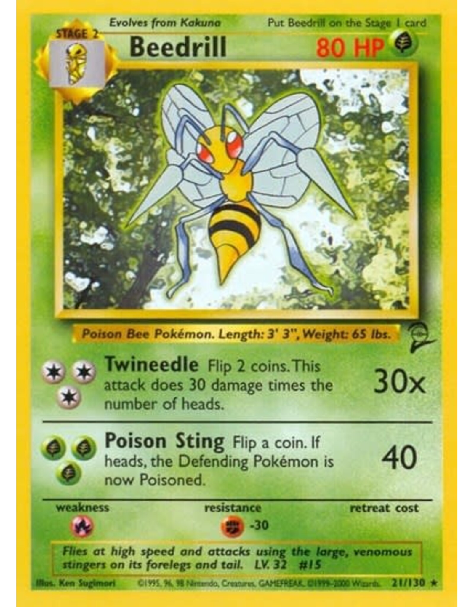 Beedrill - 021/130 (Normal, Rare) (MP)