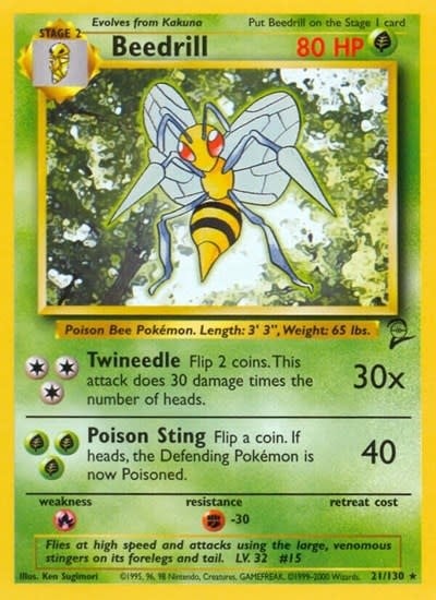 Beedrill - 021/130 (Normal, Rare) (MP)