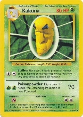 Kakuna - 033/102 (Normal, Uncommon) (MP)