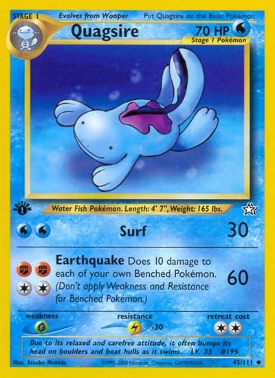 Quagsire - 045/111 (Unlimited, Uncommon) (MP)