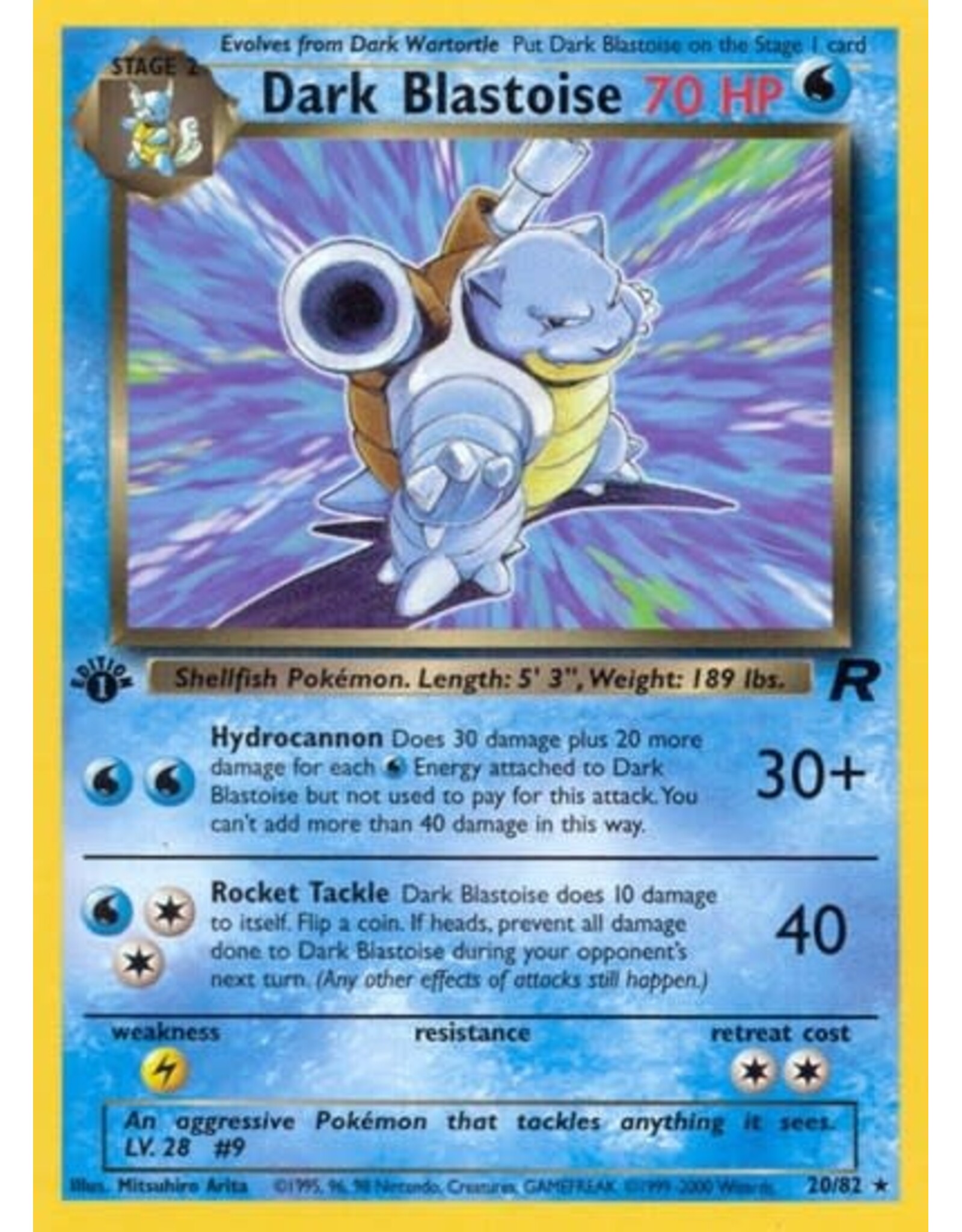 Dark Blastoise (20) - 20/82 (Unlimited, Rare) (LP)