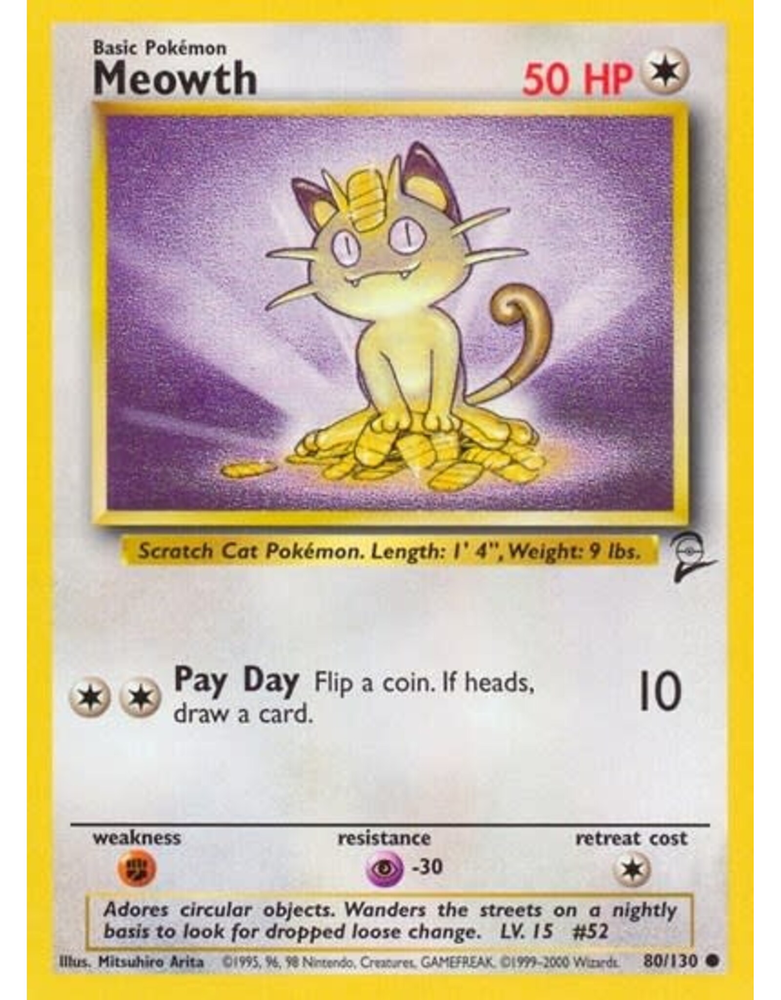 Meowth - 080/130 (Normal, Common) (LP)